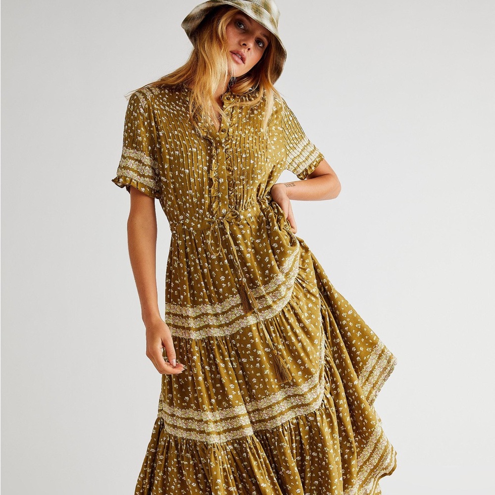 NEW FREE PEOPLE Rare Feelings Maxi Dress Size Extra Large